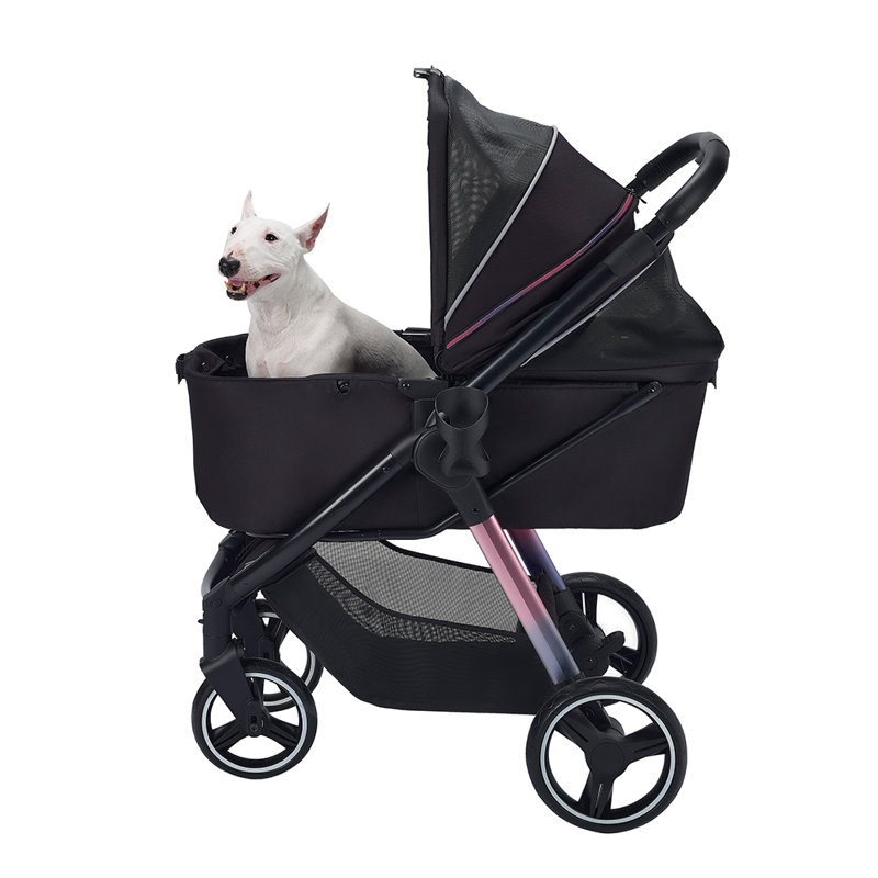 Ibiyaya Retro Luxe Pet Stroller Prism Black Wayfair